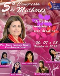 5º Congresso de Mulheres - Pra Vanilda Bordieri - A.M.E Luz das Nações
